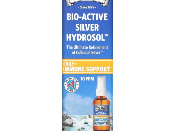 Sovereign Silver, Bio-Active Silver Hydrosol, мелкодисперсный аэрозоль, 10 част./млн, 59 мл (2 жидк. унции)