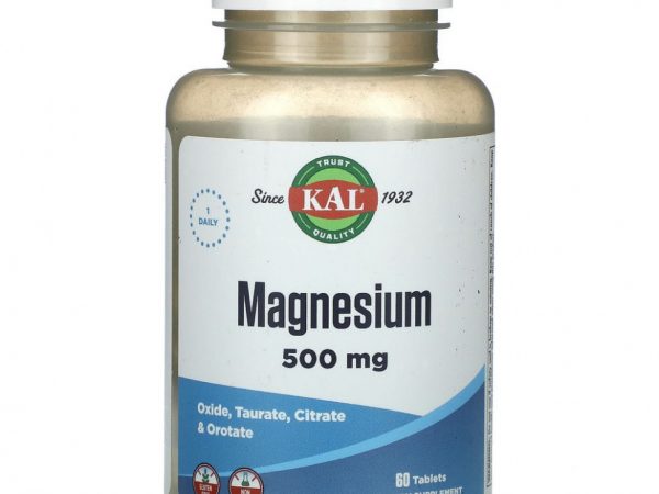 KAL, Магний, 500 мг, 60 таблеток