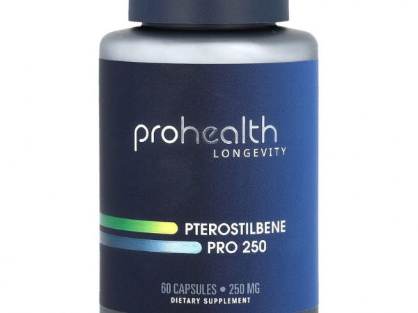 ProHealth Longevity, Птеростильбен про 250, 250 мг, 60 капсул