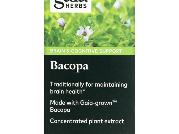 Gaia Herbs, Бакопа, 60 веганских капсул Phyto-Cap
