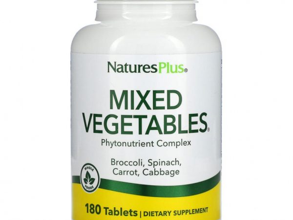 NaturesPlus, Mixed Vegetables, 180 таблеток