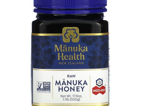 Manuka Health, Мед манука, MGO 400+, 500 г (1,1 фунта)
