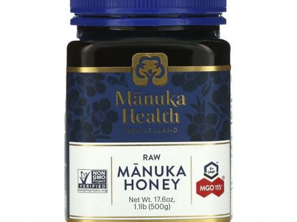 Manuka Health, Мед манука, MGO 115+, 500 г (1,1 фунта)