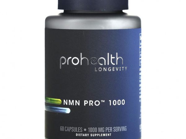 ProHealth Longevity, Uthever, NMN Pro 1000, 500 мг, 60 капсул