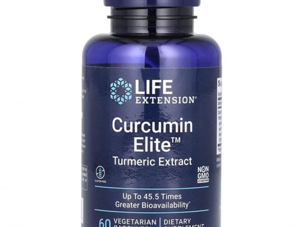 Life Extension, Curcumin Elite, экстракт куркумы, 60 растительных капсул