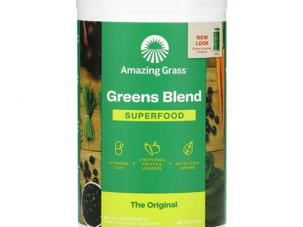 Amazing Grass, Оригинальная зеленая суперпища, 17 унц. (480 г)