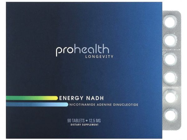 ProHealth Longevity, Energy NADH, 12,5 мг, 90 таблеток