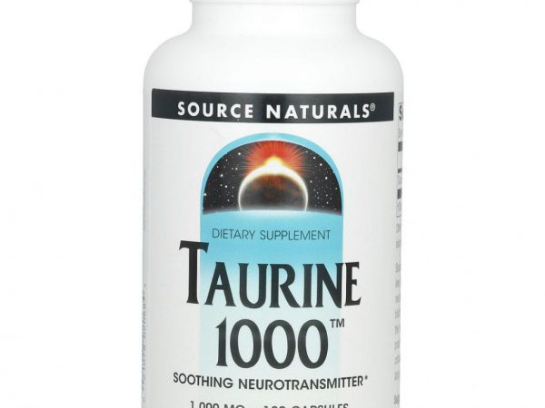 Source Naturals, таурин, 1000 мг, 120 капсул