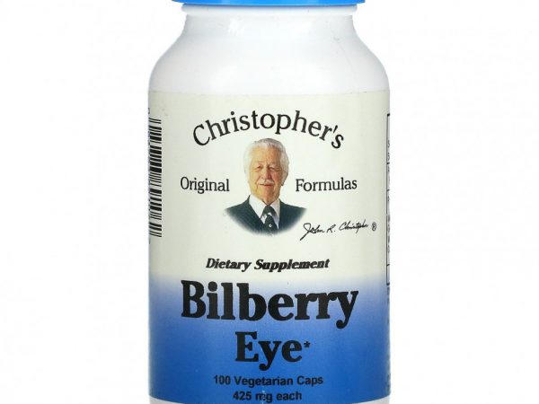 Christopher's Original Formulas, Bilberry Eye, 400 mg, 100 Vegetarian Caps