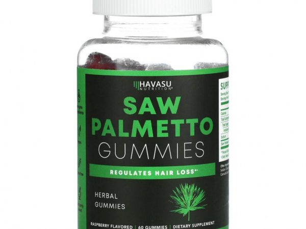 Havasu Nutrition, Жевательные мармеладки Saw Palmetto, малина, 60 жевательных таблеток