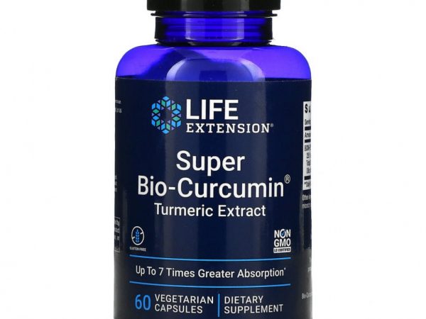 Life Extension, Super Bio-Curcumin, куркумин, 60 вегетарианских капсул