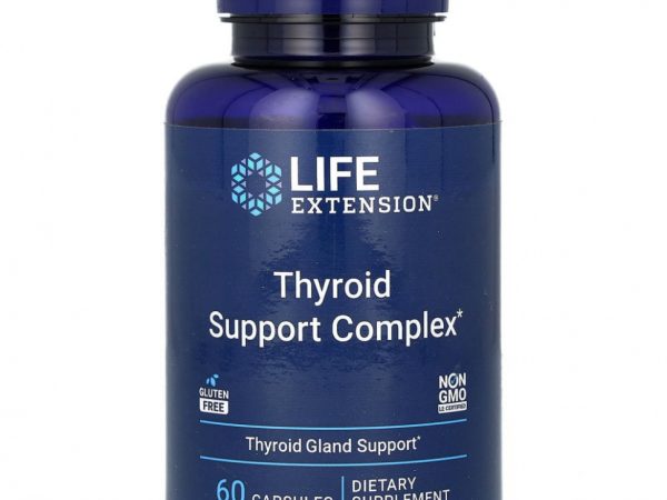 Life Extension, Triple Action Thyroid, комплекс для здоровья щитовидной железы тройного действия, 60 капсул