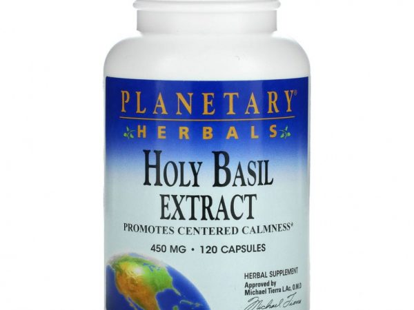 Planetary Herbals, Экстракт базилика священного, 450 мг, 120 капсул