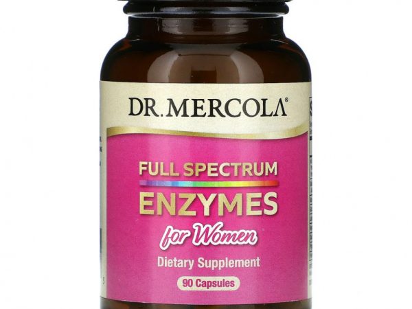 Dr. Mercola, ферменты полного спектра для женщин, 90 капсул