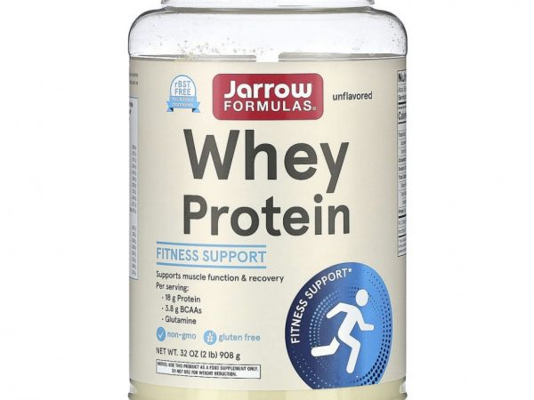 Jarrow Formulas, сывороточный протеиновый порошок, без добавок, 908 г (32 унции)