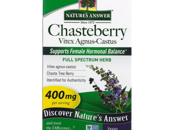 Nature's Answer, Chasteberry, Vitex Agnus-Castus, 400 мг, 90 вегетарианских капсул