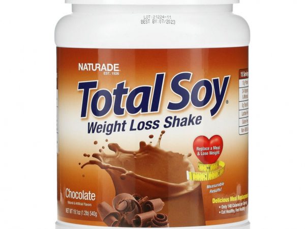 Naturade, Total Soy, коктейль для похудения, шоколад, 540 г (1,2 фунта)