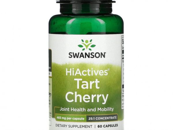 Swanson, HiActives Tart Cherry, 465 мг, 60 капсул