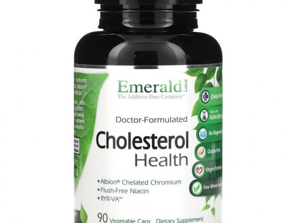 Emerald Laboratories, Cholesterol Health, 90 капсул в растительной оболочке