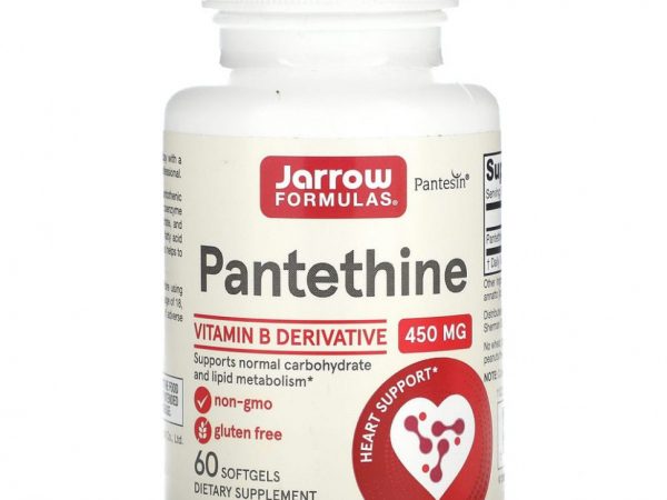 Jarrow Formulas, пантетин, 450 мг, 60 мягких таблеток
