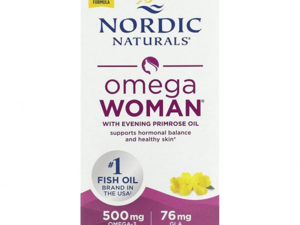 Nordic Naturals, Omega Woman, с маслом примулы вечерней, 120 капсул