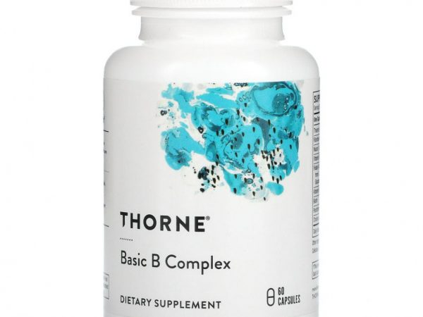Thorne Research, комплекс основных витаминов группы B, 60 капсул