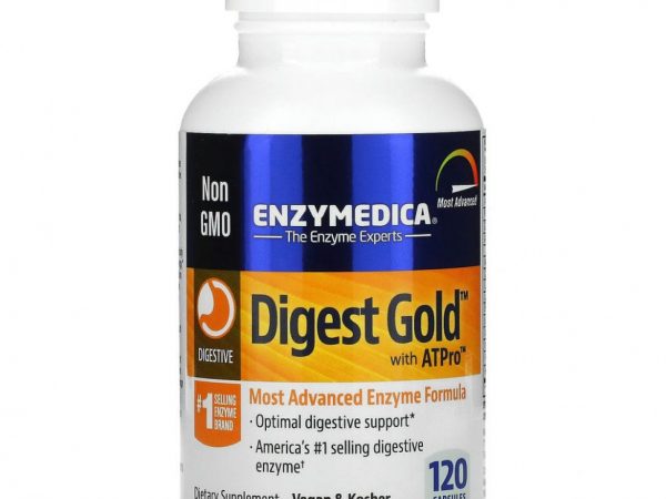 Enzymedica, Digest Gold с ATPro, добавка с пищеварительными ферментами, 120 капсул