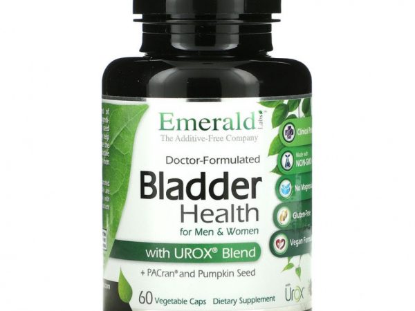 Emerald Laboratories, Здоровье мочевого пузыря для мужчин и женщин со смесью Urox, 60 растительных капсул