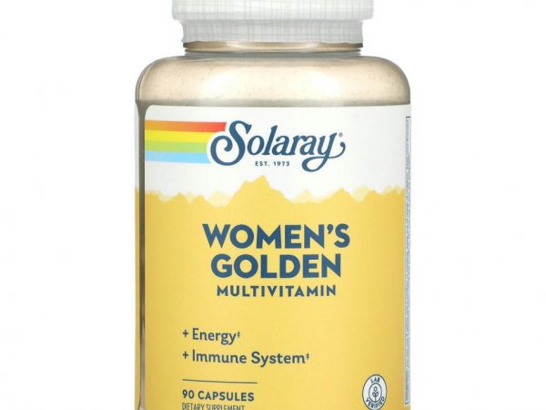 Solaray, Women's Golden Multivitamin, 90 капсул