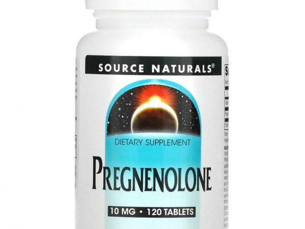 Source Naturals, Прегненолон, 10 мг, 120 таблеток