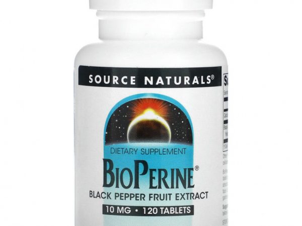 Source Naturals, BioPerine, 10 мг, 120 таблеток