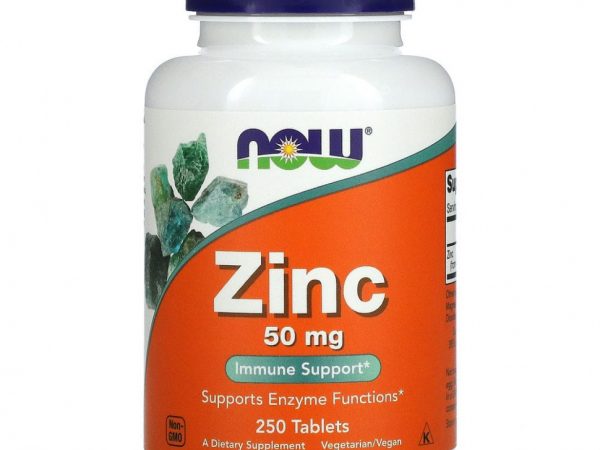 NOW Foods, цинк, 50 мг, 250 таблеток