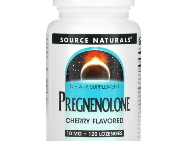 Source Naturals, Прегненолон, со вкусом вишни, 10 мг, 120 леденцов
