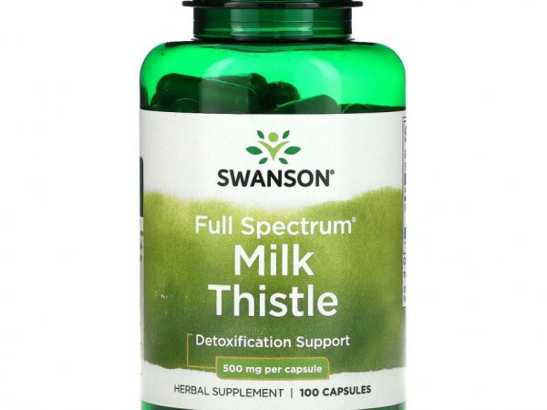 Swanson, Full Spectrum Milk Thistle, Detoxification, 500 mg, 100 Capsules