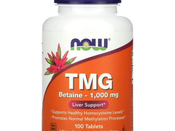 NOW Foods, TMG, 1000 мг, 100 таблеток