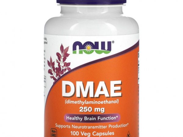 NOW Foods, ДМАЭ, 250 мг, 100 растительных капсул
