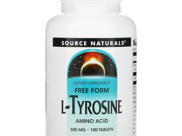 Source Naturals, L-тирозин, 500 мг, 100 таблеток