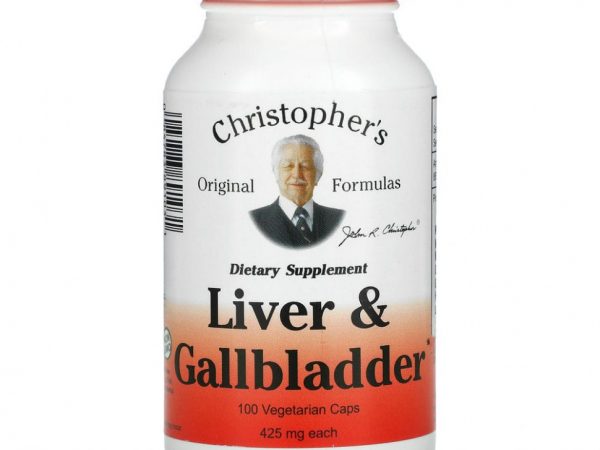 Christopher's Original Formulas, растительная добавка для печени и желчного пузыря, 425 мг, 100 растительных капсул