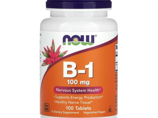 NOW Foods, B1, 100 мг, 100 таблеток