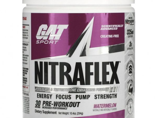 GAT, Sport, NITRAFLEX, арбуз, 294 г (10,4 унции)