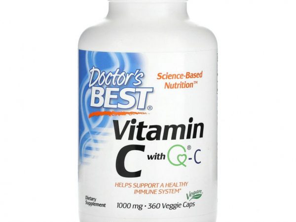 Doctor's Best, Витамин C с Quali-C, 1000 мг, 360 вегетарианских капсул