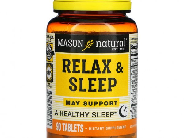 Mason Natural, средство для спокойствия и крепкого сна, 90 таблеток