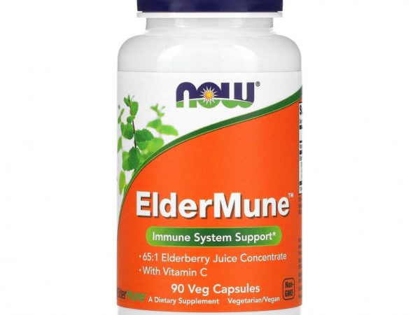 NOW Foods, ElderMune, Поддержка иммунной системы, 90 растительных капсул
