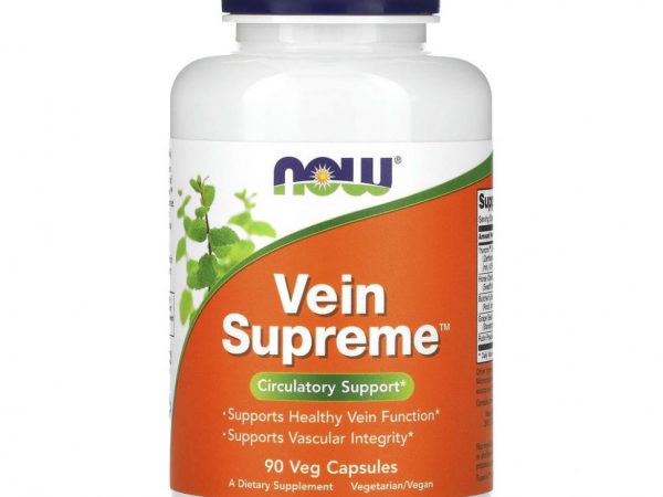 NOW Foods, Vein Supreme, 90 растительных капсул
