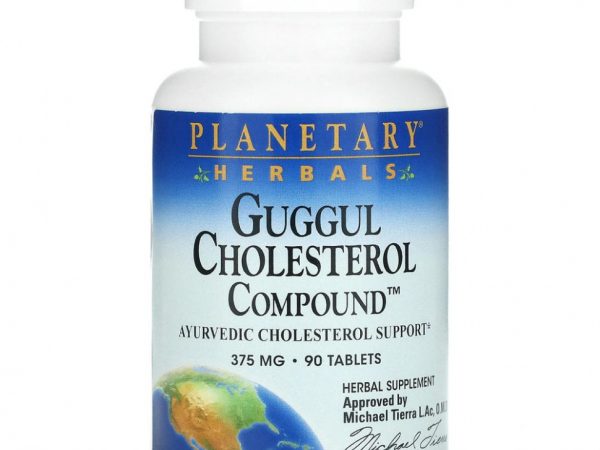 Planetary Herbals, Холестериновые соединения гуггула, 375 мг, 90 таблеток