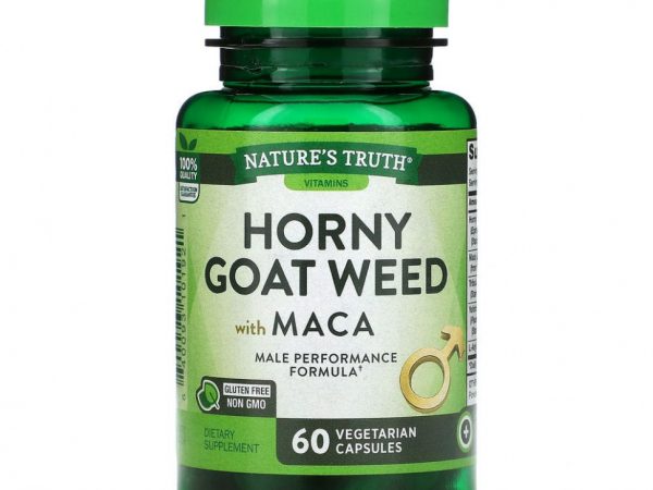 Nature's Truth, Травка из Horny Goat Weed с макой, 60 вегетарианских капсул