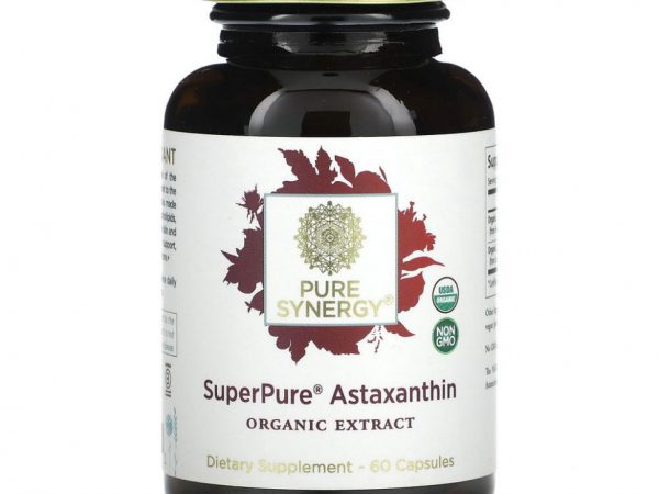 Pure Synergy, SuperPure, астаксантин, 60 капсул