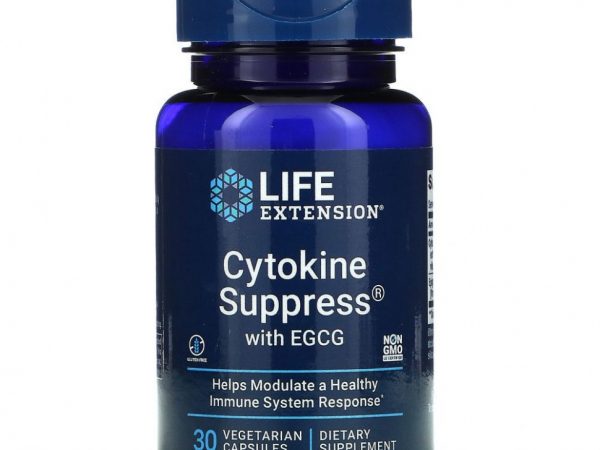 Life Extension, Цитокин с ЭГКГ, 30 растительных капсул