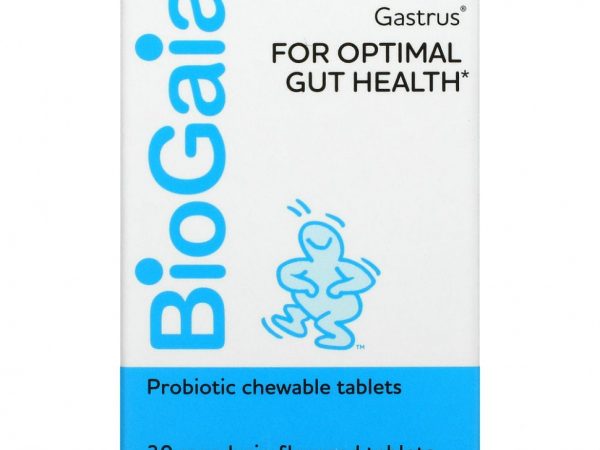 BioGaia, Gastrus For Optimal Gut, мандарин, 30 таблеток