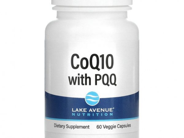 Lake Avenue Nutrition, коэнзим Q10, 100 мг, пирролохинолинхинон, 10 мг, 60 растительных капсул